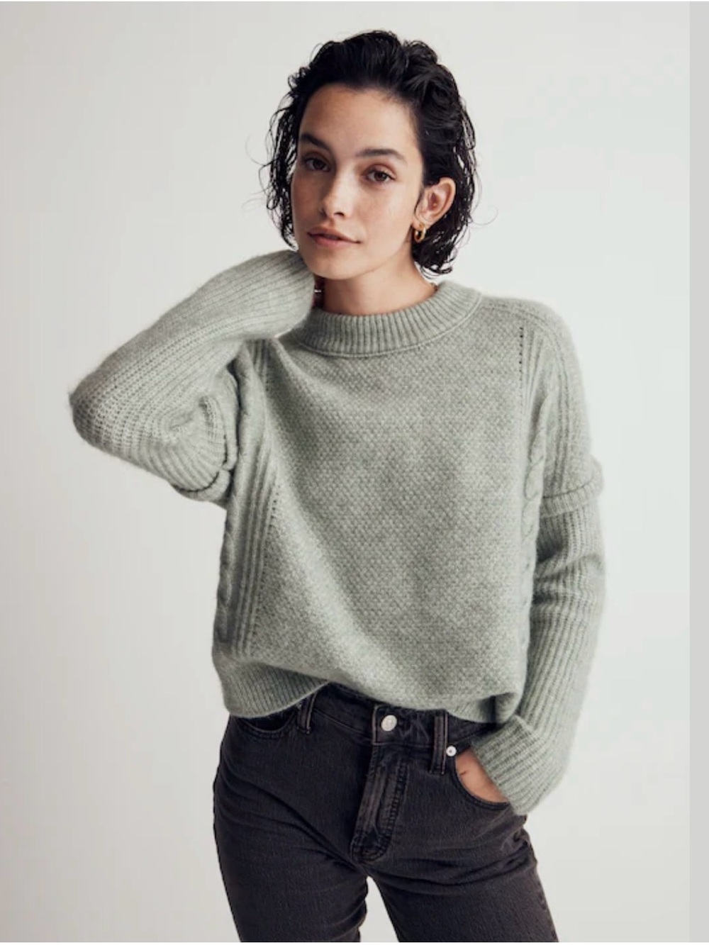 Madewell Cable Havener Pullover Sweater: Bundle of 2